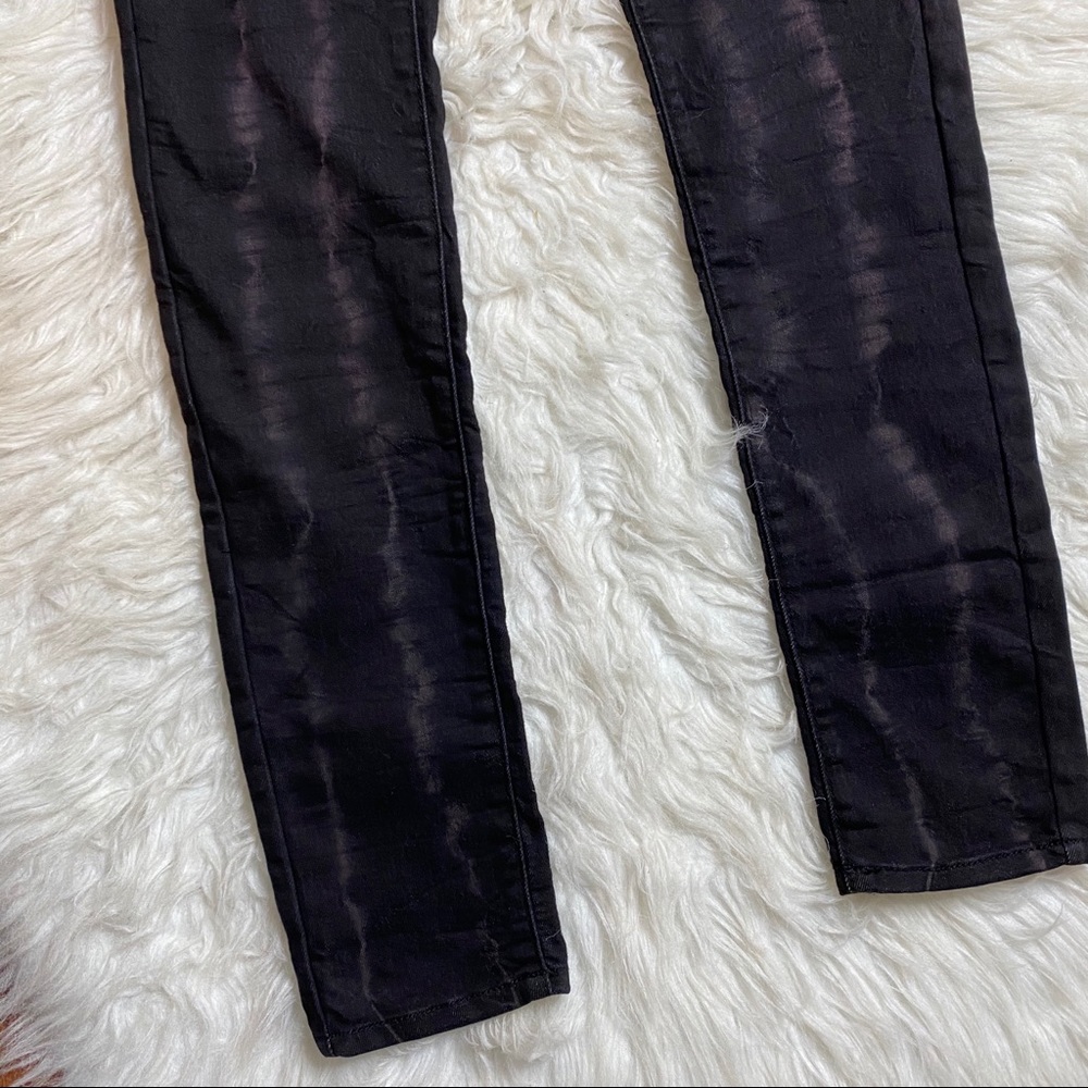 🔥SOLD🔥 American Eagle Electric Stripe Skinny Jeans Black - Picture 4 of 16